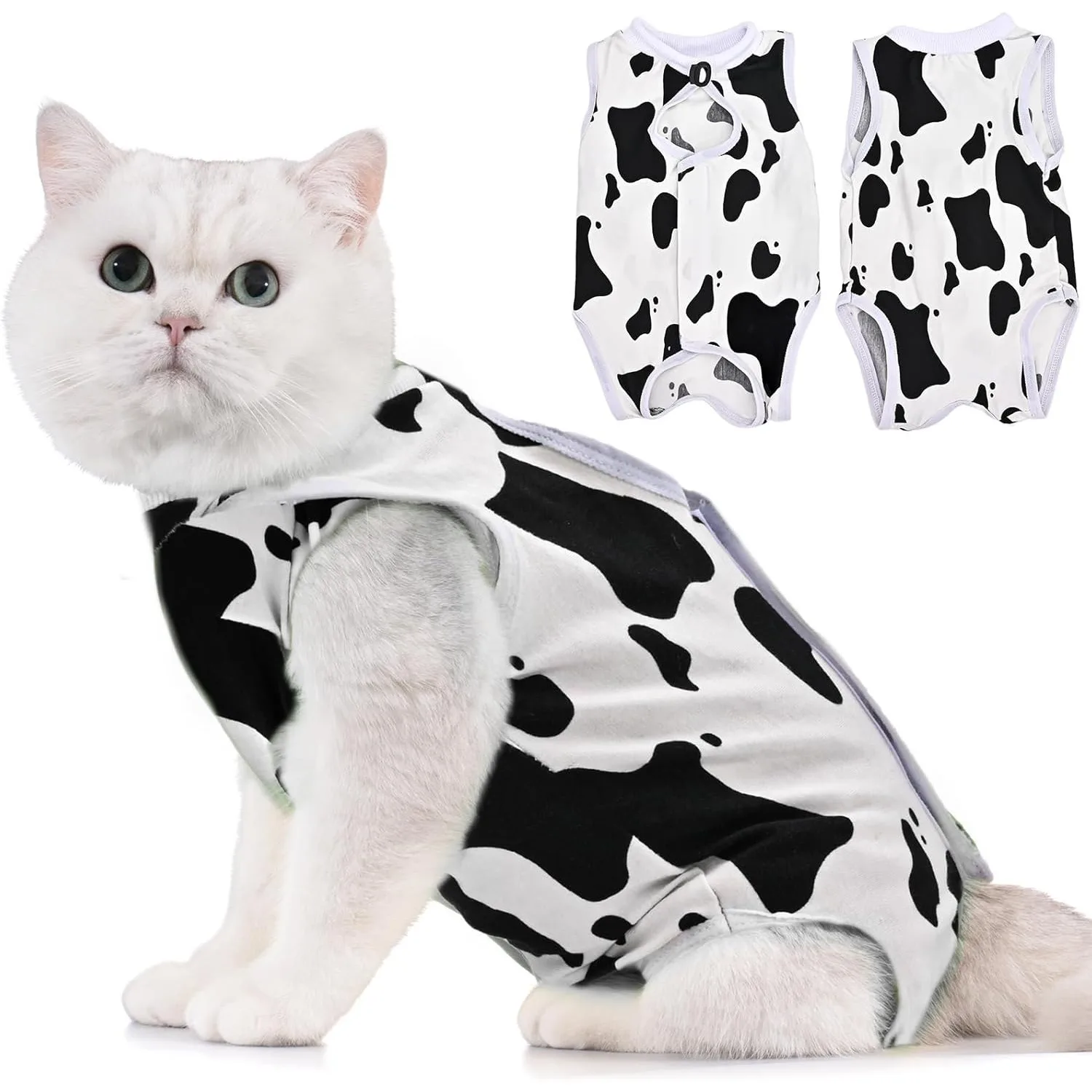 Cat Surgery Suit - Post-Surgery Onesie for Cats After Surgery, Cone of Shame Alternative for Female Cats