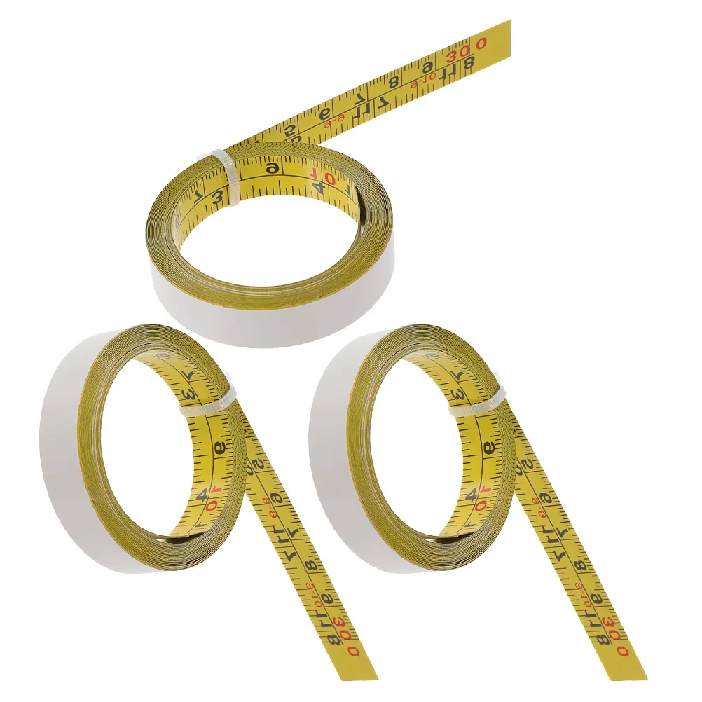 

Steel Self Adhesive Measuring Tape 118 Inch Inches and Centimeters for Workbench Sewing Engineering Contour Measurement