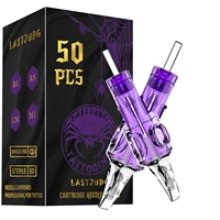 Kit de agujas de tatuaje LASTJUDG, 50 Uds., aguja de tatuaje para maquillaje permanente, Kit de máquina de tatuaje, Kit de agujas de cartucho de tatuaje desechable