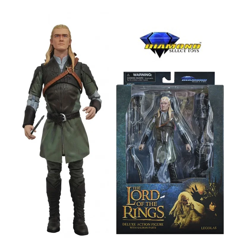 Diamond Select Toys DST Legolas The Lord of The Rings 1/12 7 Inches Original Action Figure Model Toy Birthday Gift Collection