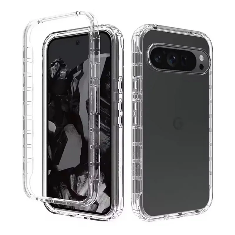 

Прозрачный антижелтый чехол для телефона Google Pixel 10 9 Pro XL 6 8 7 9 10 Pro 6A 8A 7A 9A Прозрачные защитные чехлы