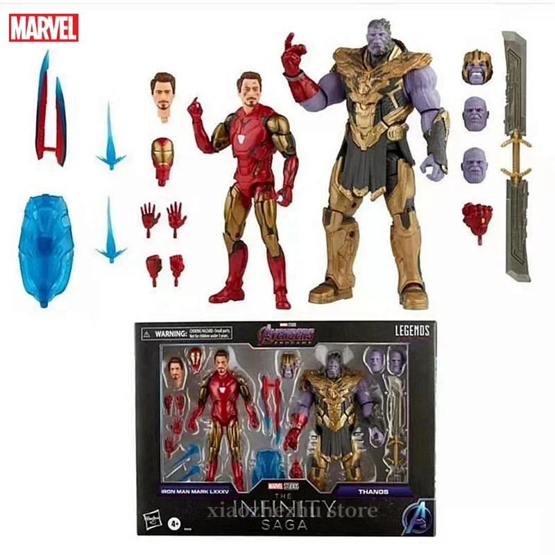 

2pcs In Stock Marvel Legends Series Action Figure Iron Man Mark 85 Vs. Thanos Infinity Saga 6-inch Scale Collection Toy For Kids