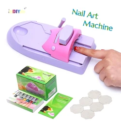 Nail Art Printer DIY Pattern Printing Machine Art Printing Stencil Printing Tools Colorful Nail Art Set