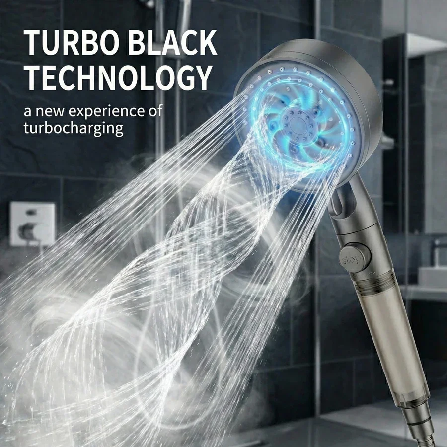 

Насадка для душа с защитой от протечек и функцией супер-напора, устойчивая к жесткой воде, распылитель для чистки ванной комнаты, ручная насадка для душа.