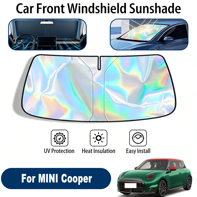 

Солнцезащитный экран для лобового стекла MINI Cooper, складной, отражающий УФ-излучение, защитный чехол для переднего окна, аксессуары