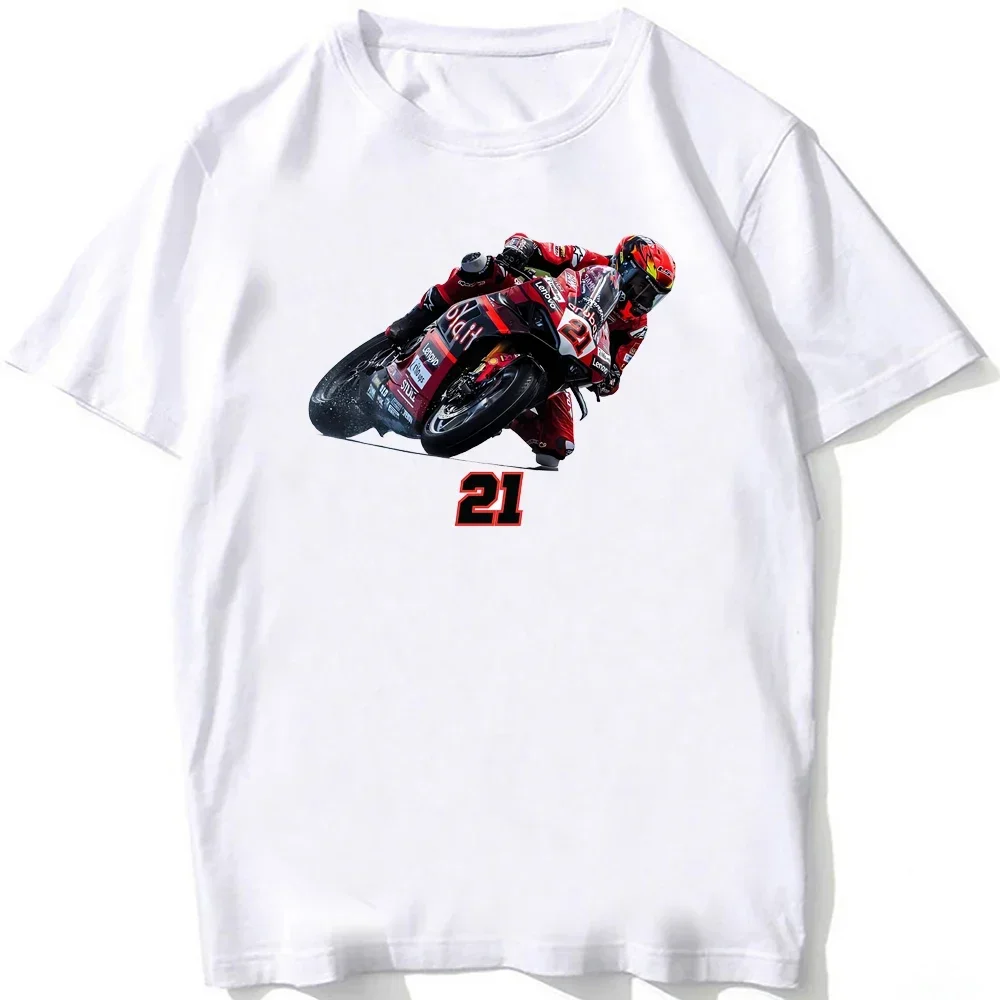 Michael Ruben Rinaldi 21 GP camiseta de montar Unisex suelta hombres de manga corta deporte niño Hip Hop Casual blanco motociclismo camisetas