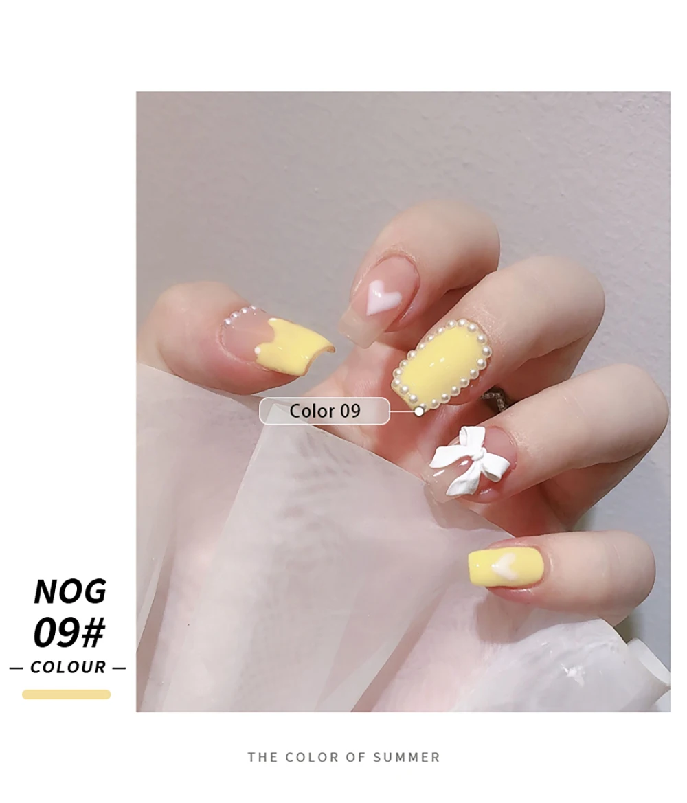 Vendeeni 18 Farben Regenbogenfarben Gel-Nagellack Sommer Bunter UV-LED Soak-Off Gel-Lack Macaron Nagelkunst Gel-Lack 15ml – Detail 7