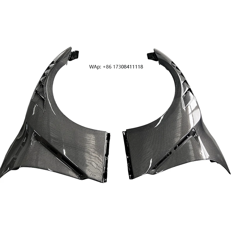 

For GTR R35 2008-2023 Upgrade Nismo Style Carbon Fiber Front Fenders With Functional Vents