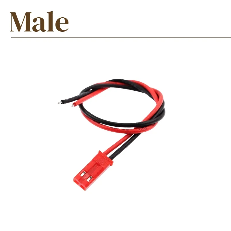 10PCS 22AWG JST Plug Connector 2 Pin Male Female Plug Connector Cable Wire for LED Lamp Strip RC Toys Battery Adapter 20cm