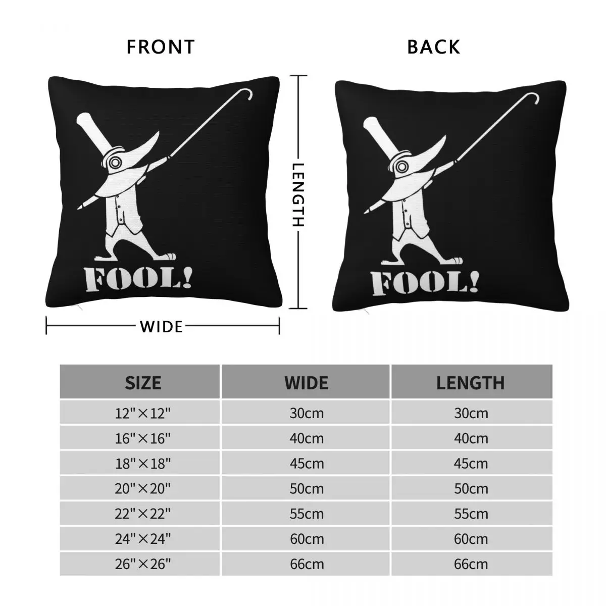 Soul Eater Excalibur Fool Pillowcase Polyester Linen Velvet Pattern Zip Decorative Pillow Case Sofa Cushion Cover 18