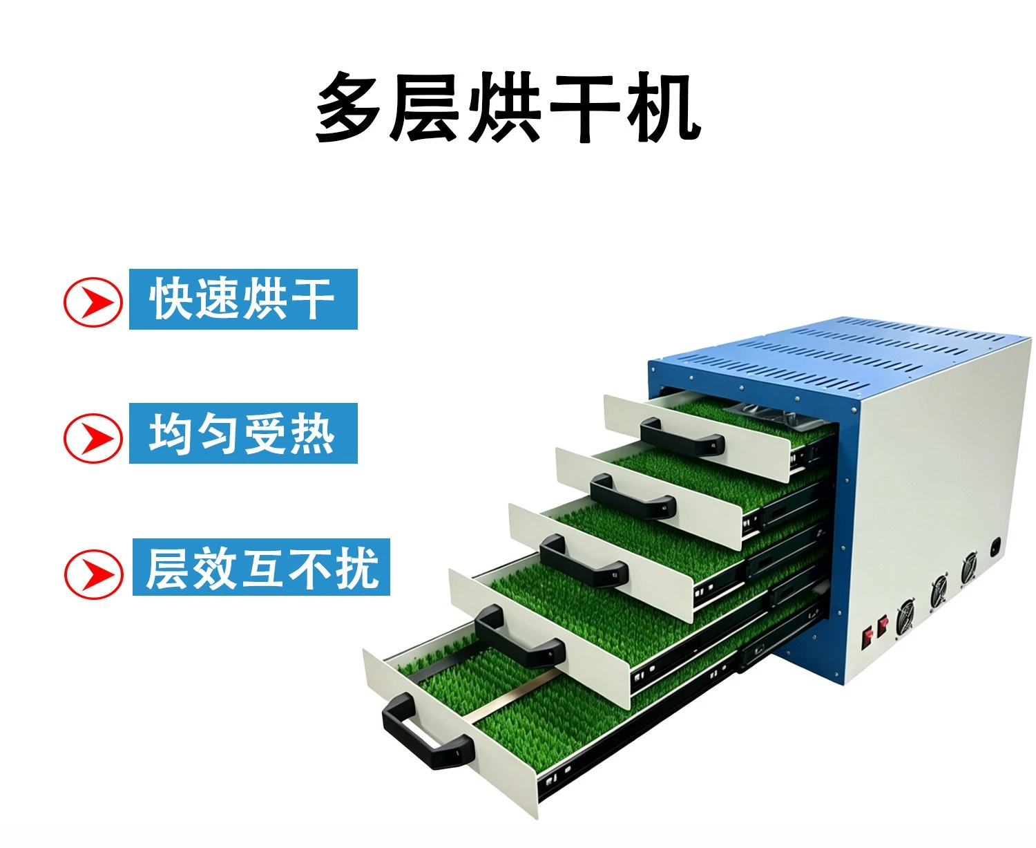 Leather dryer, special for luggage and leather goods, hot air circulation, oil edge drying