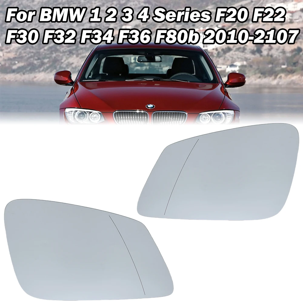 Door Mirror Glass Lens For BMW 1234 Series F20 F22 F30 F32 F34 F36 F80 2010-2017 Heated Lens Side Mirror Lens Car Accessories