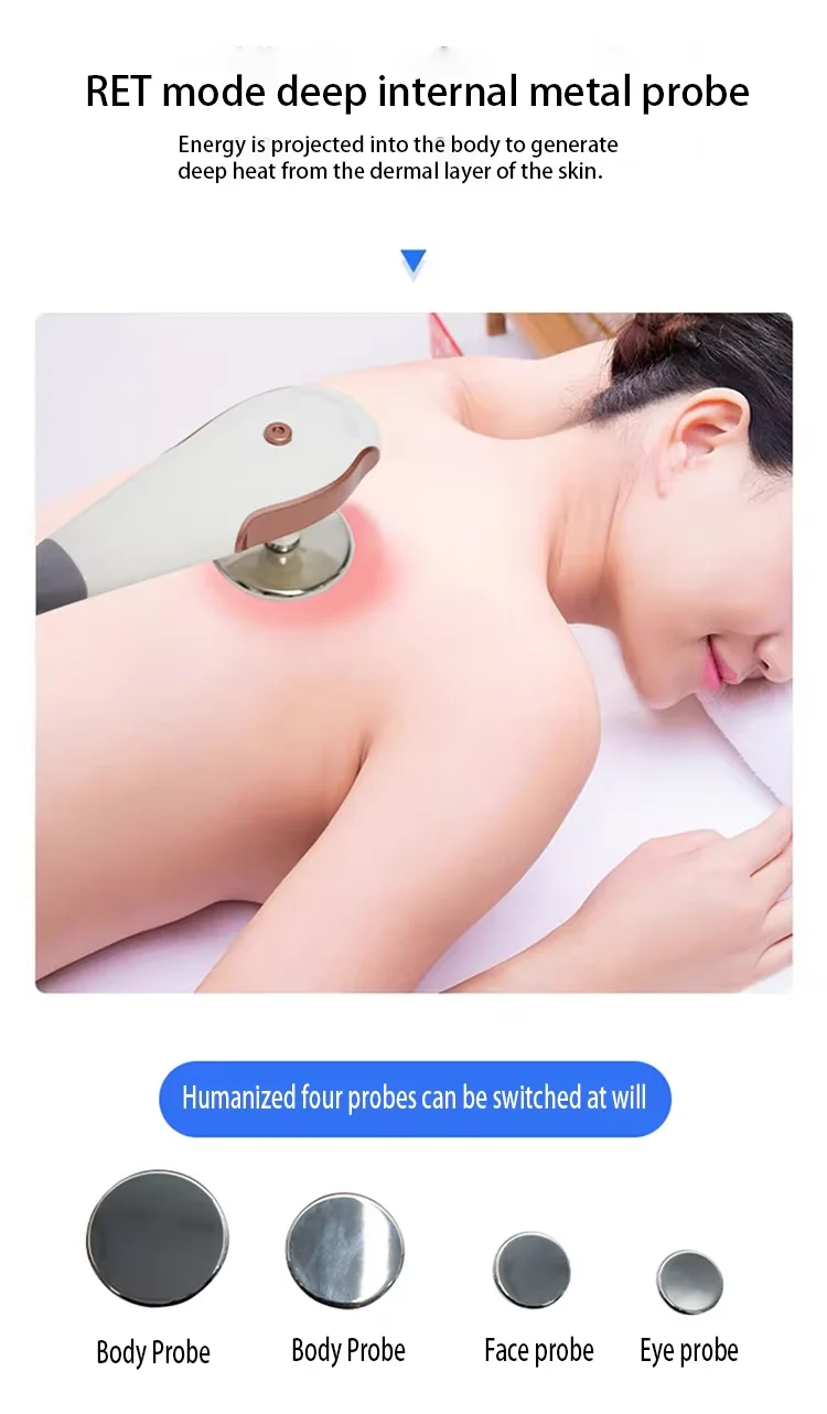 448Khz CET RET Tecar Device INDIBA Physical Therapy Machine Rf High Radio Frequency Diatermia Pro Loss Weight Health Care System