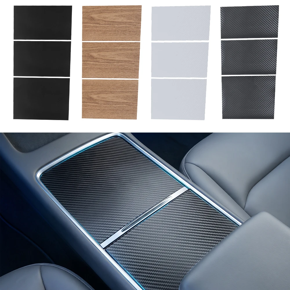 For Tesla Model Y Juniper 3 Highland 2024-2026 Center Console Cover Protector Sticker Central Control Panel Film Car Accessories