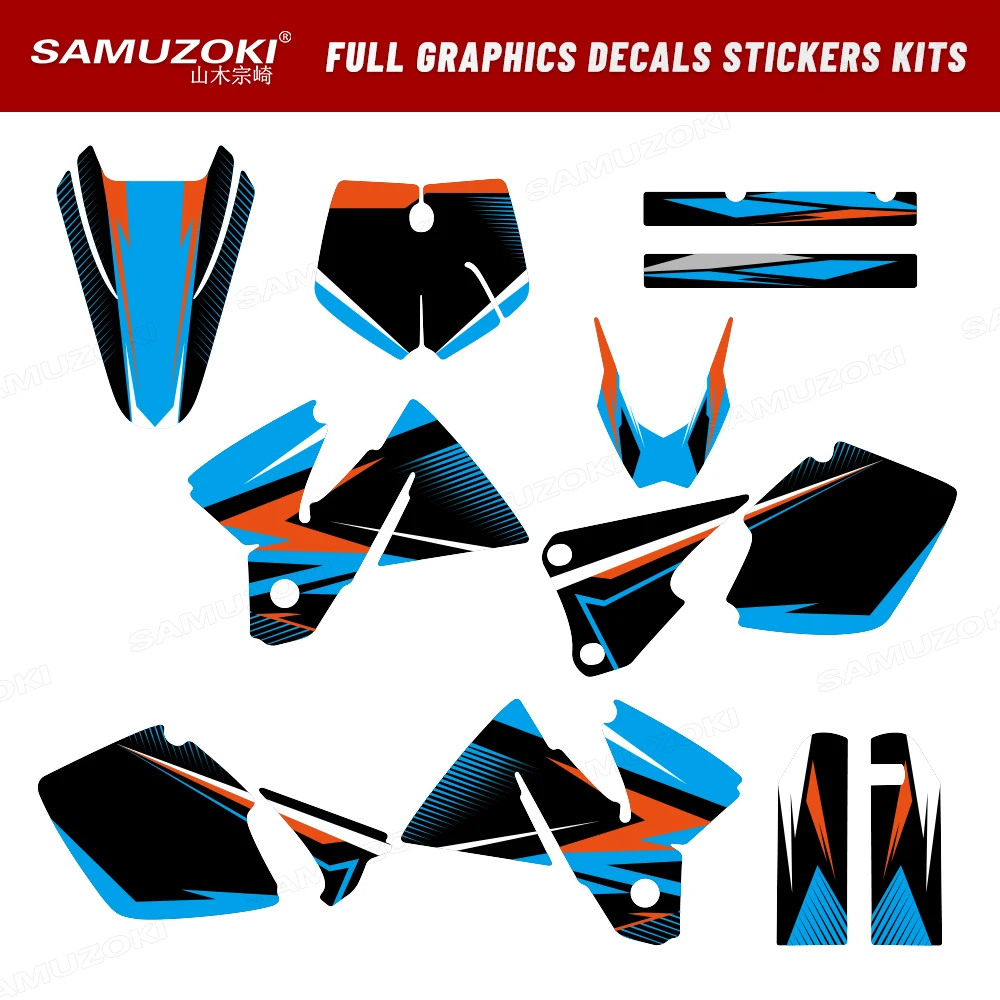 

Motorcycle Full Graphics Background Decals Fairings Decoration Sticker Kit Fit for KTM SX SXF 1998 1999 2000