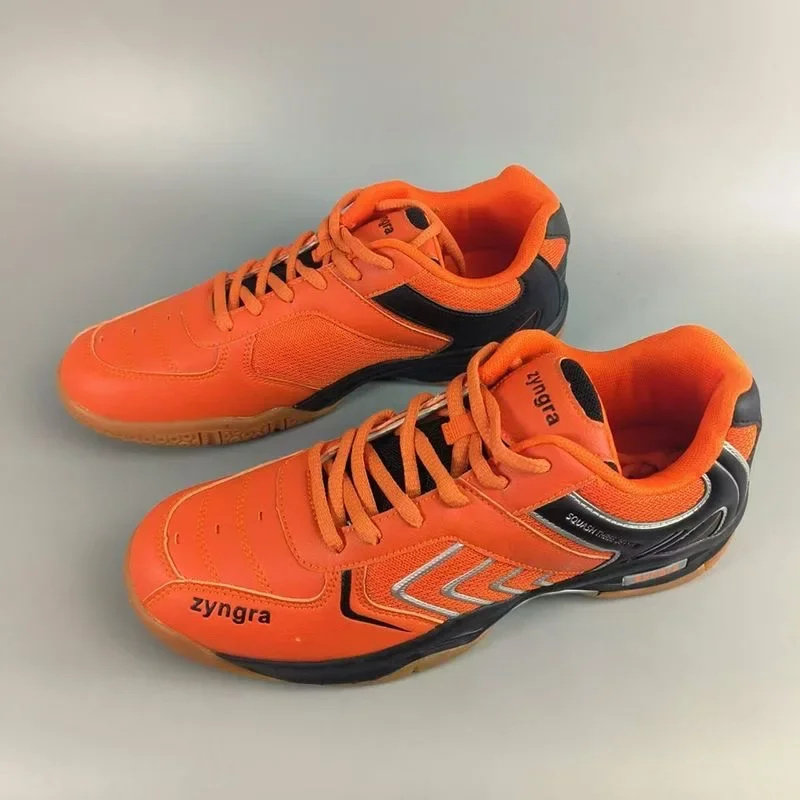 2024 Hot Sale Badminton Shoes Mens Black Orange Table Tennis Shoes Men Top Quality Indoor Gym Shoe Boy Comfortable Court Shoe