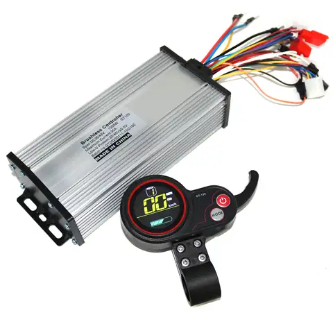 GREENTIME 36V/48V/52V/60V 800W 1000W 35A Brushless DC Motor Controller Ebike Controller +GT-100 Display One Set
