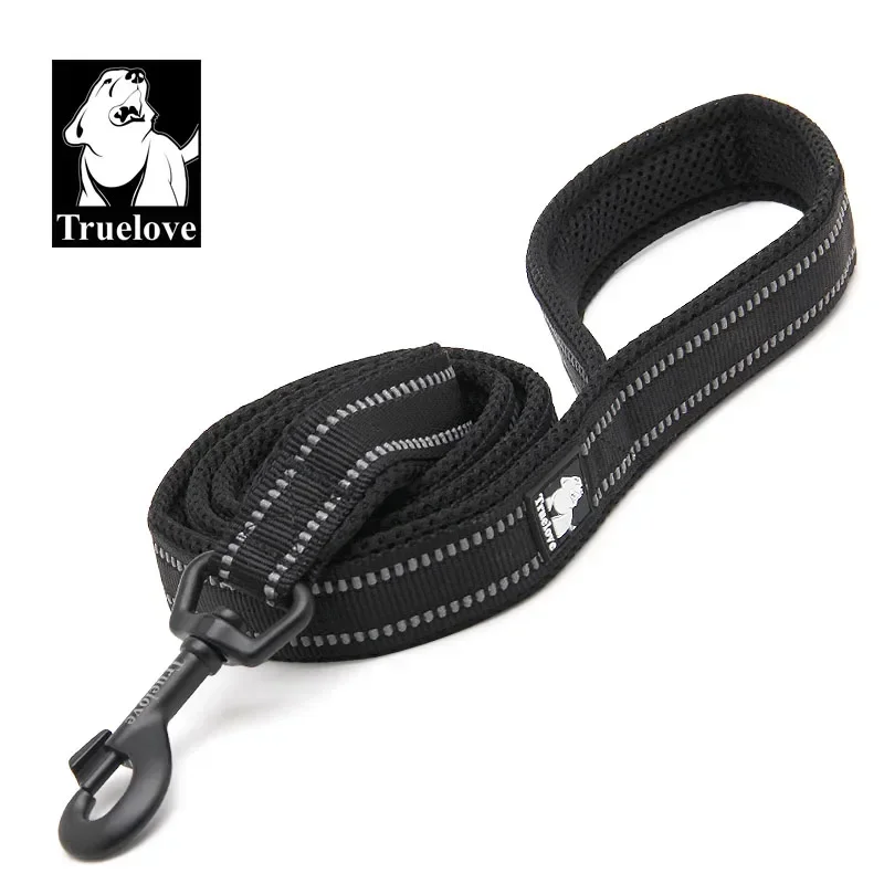 True Path – TRUELOVE Reflective Padded Leash – Black