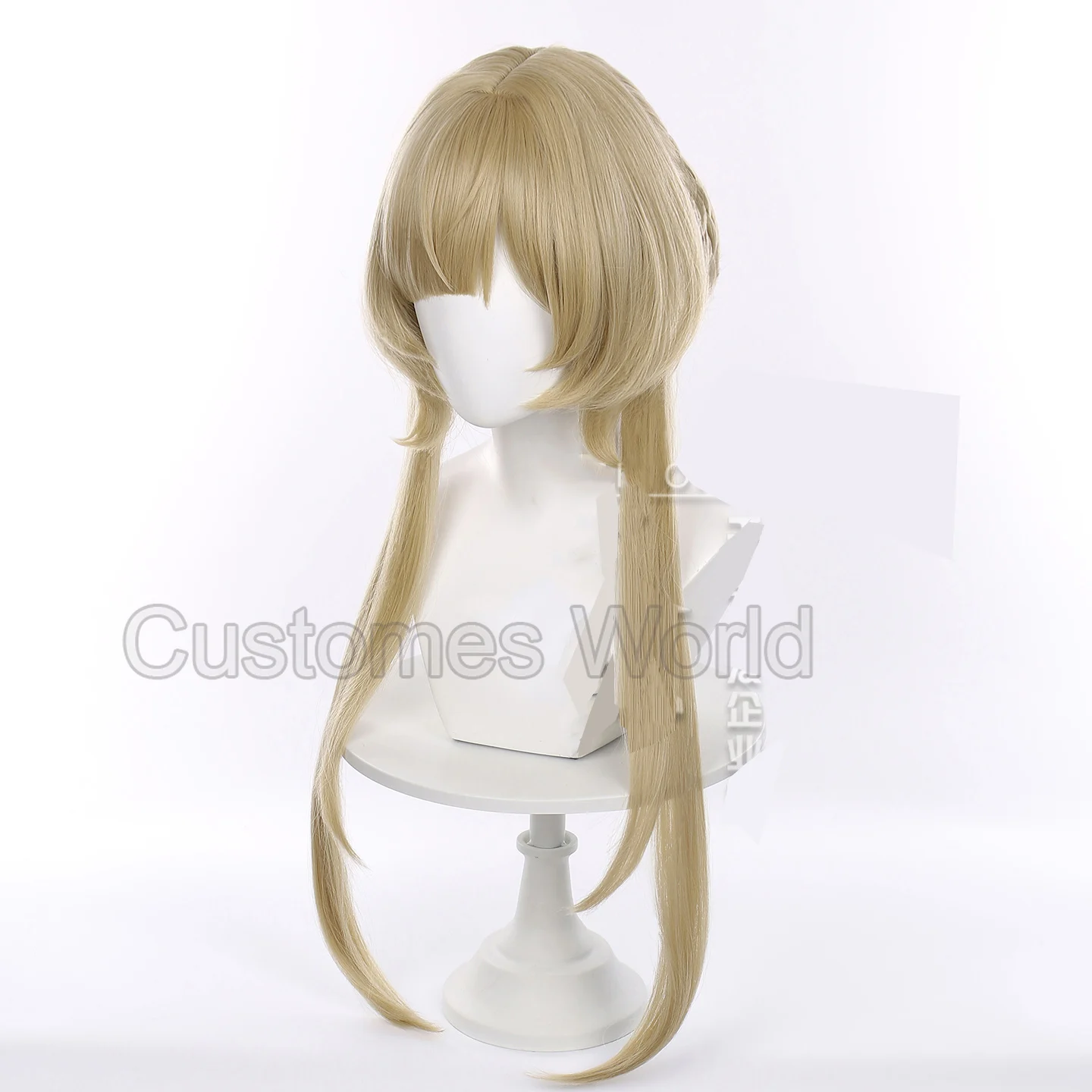 Juego Genshin Impact Sandrone Cosplay peluca Halloween carnaval juego de rol chica peluca marrón Prop pelo sintético fibra resistente al calor