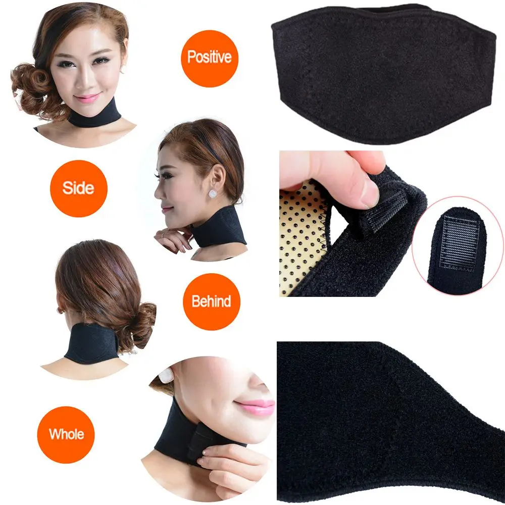 Massager Neck Relaxation Warmer Cervical Disc Therapy Self-heating Pad Neck Care Collar Neck Support Magnetic Neckband