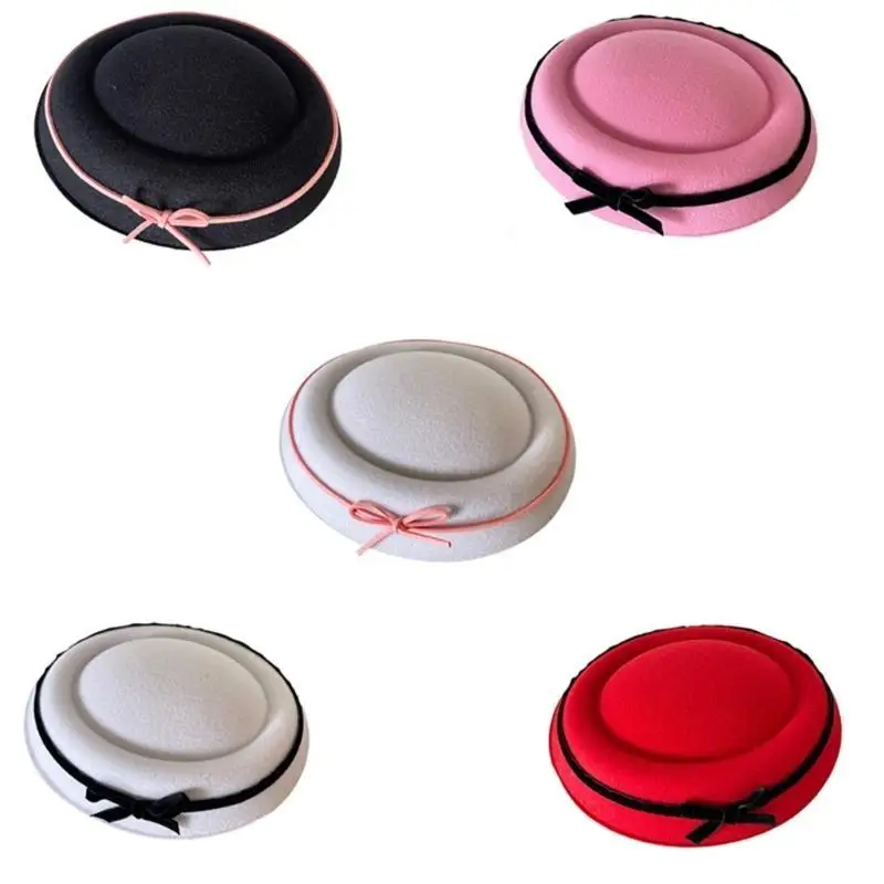 A52E Vintage Chapeaux Cocktail Thés Chapeau Quotidien Chapeaux Parfaits pour les Fêtes Tenue Décontracté Tête