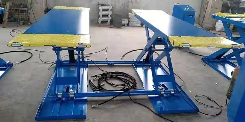 Supplier Automotive Scissor Car Lift For Car Repair Shop Vehicle Hoist China Double Cylinder Hydraulic Lift 3000 Kgs SR-M-30A 12