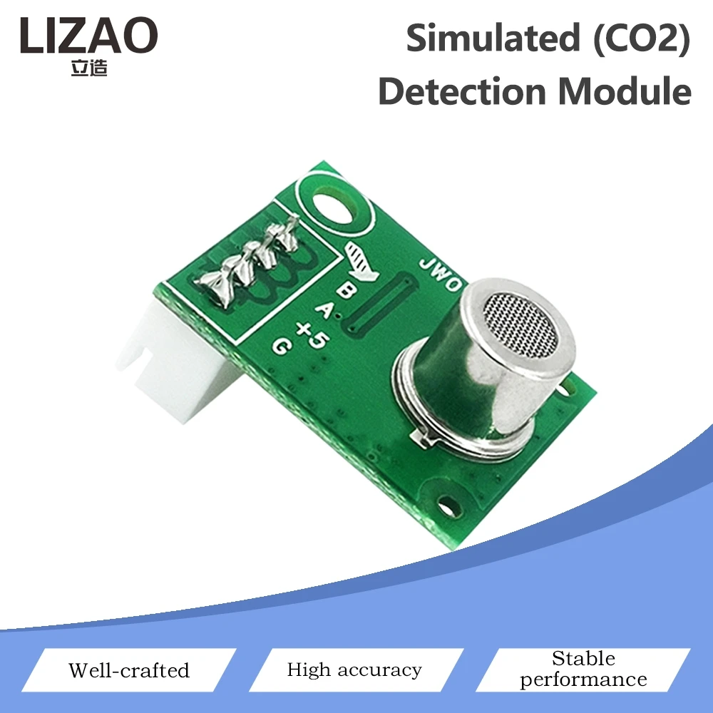 Simulated CO2 Detection Module Carbon Dioxide Gas Sensor Module Digital Serial Signal Output For Arduino