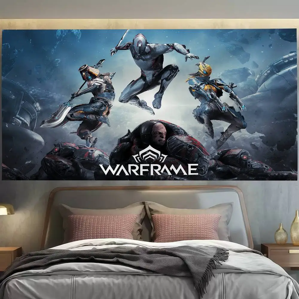 

Game W-Warframe Flag Decoration Outdoor Picnic Party Home Camping Party Art Hanging Banner