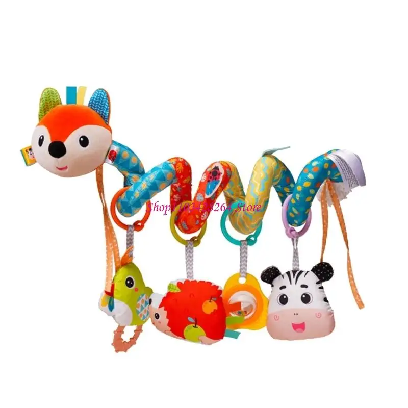 

Cartoon Animal Theme Bed Mobile Crib Car Rattle Toy For Baby Crib And Pushchair Stroller Hanging Accessories
