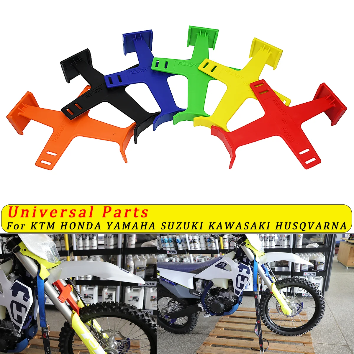 

Plastic Fork Support Brace Universal For KTM HONDA YAMAHA SUZUKI KAWASAKI SX EXC YZ YZF Motorcycle 2020 2021 Racing Dirt Bike