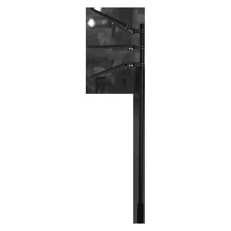 Integrated Solar Street Light Outdoor Waterproof LED Lamp No Wiring Needed Easy Installation for Garden Pathway Yard Security