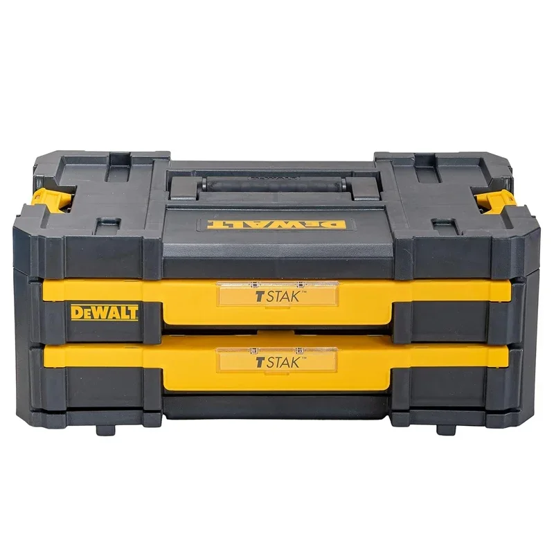 DEWALT DWST1-70706 DeWalt  T-Stak IV Tool Storage Box with 2-Shallow Drawers, Yellow/Black, 7.01 cm*16.77 cm*12.28 cm