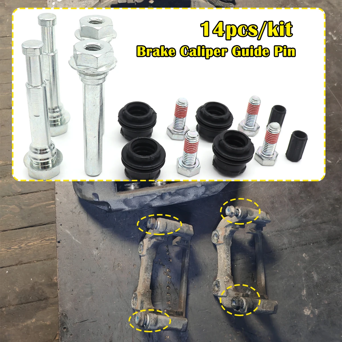 

Brake Caliper Cylinder Slider Guide Pin For Disc Housing Bolts Rubber Bushing Boot Seal FOR MERCEDES E CLASS W213 SKODA SUPERB