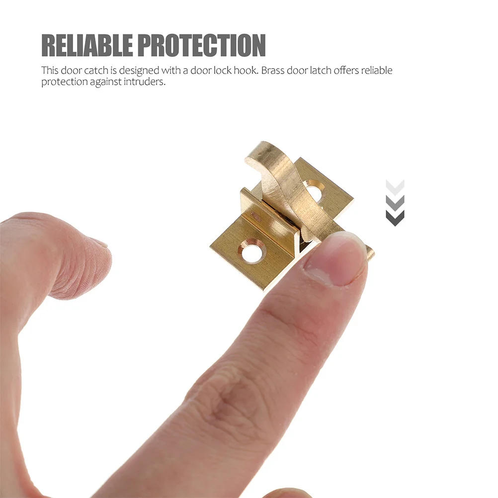 

2Sets Brass Elbow Latches High Quality Durable Wet Weather Cabinet Door Locks Accessories Simple Installation Door Elbow Latches