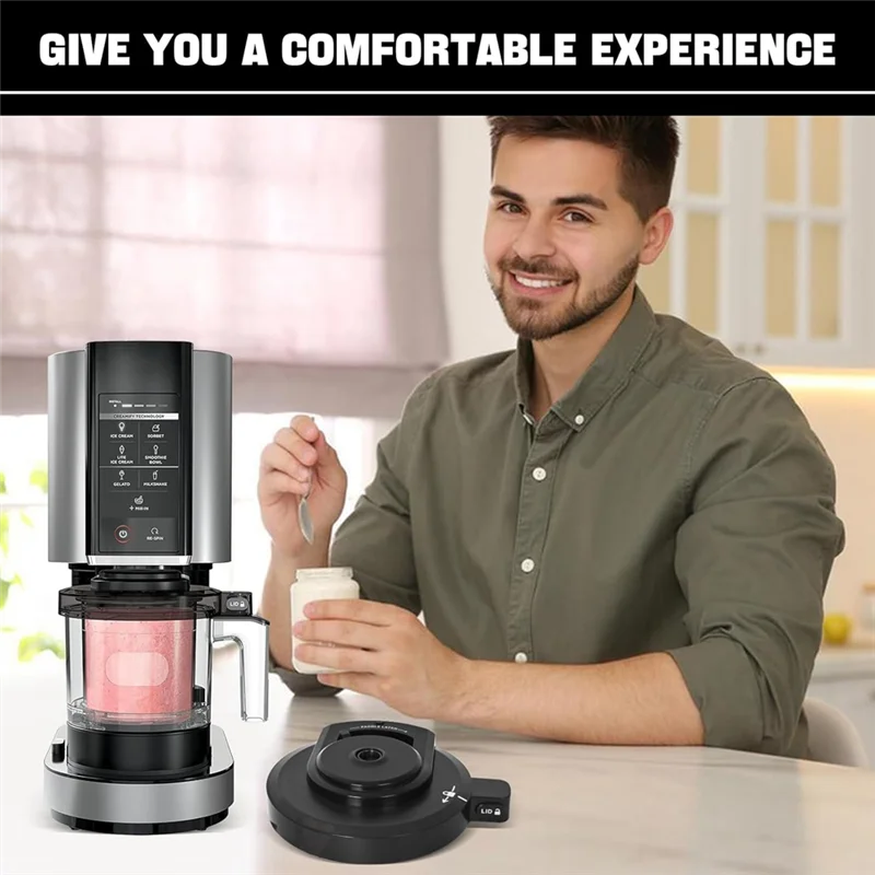 Promotion!For NC301 Ice Cream Maker Outer Bowl Lid Outer Bowl Lid For Ninja NC299AMZ/NC301/NC300/NC201/NC101 Series Ice Cream Ma