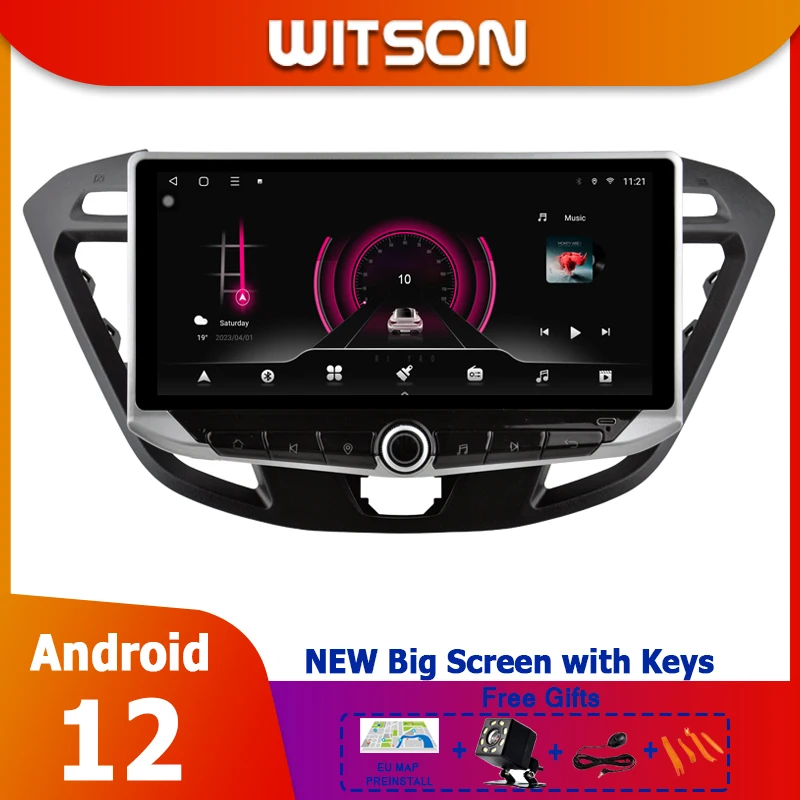 WITSON 9'' SCREEN Android Car Radio Stereo For FORD TRANSIT TOURNEO 2013 2014 2015 2016 2021 with button auto media gps carplay