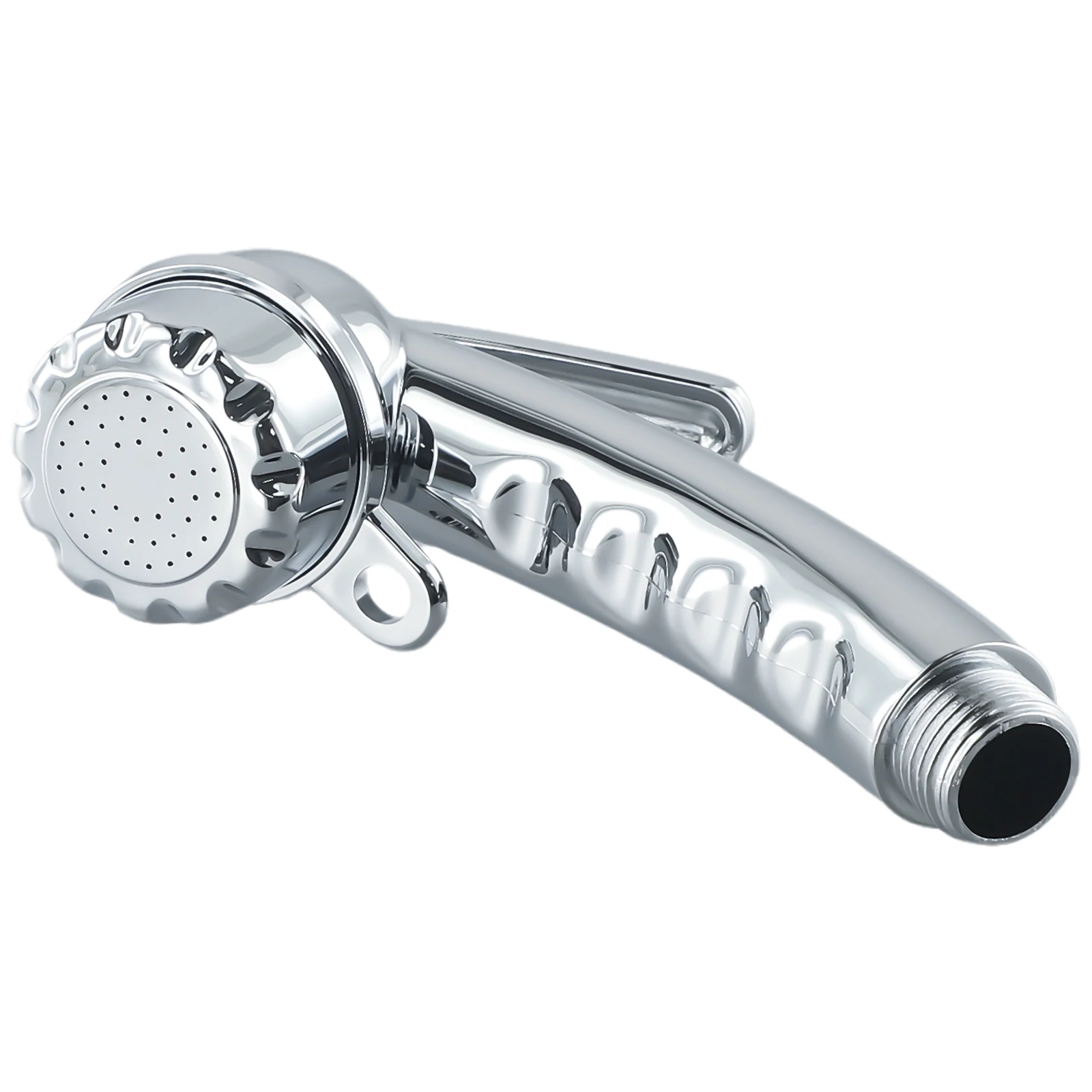 Chrome-colored Shower Head 1/2 With Start / Stop Button Bidet Shower Toilet Small Nozzle Bathroom Kitchen Faucet Tap