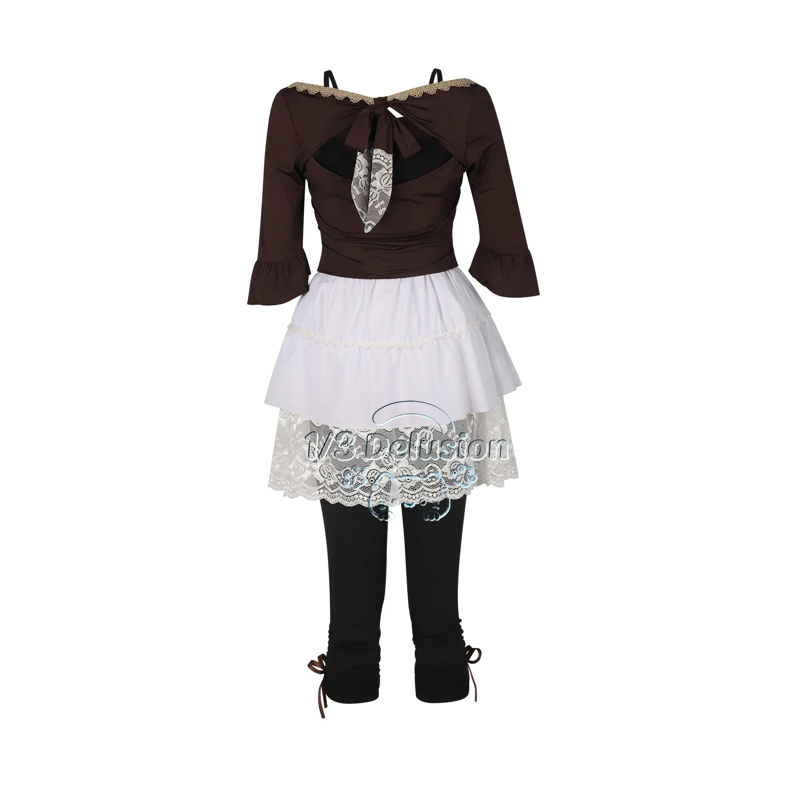 Fantasia de Cosplay Fatal Frame Mio Amakura, Traje de Irmãs Gêmeas do Jogo Japonês, Roupas para Halloween, Carnaval, Festa de Natal