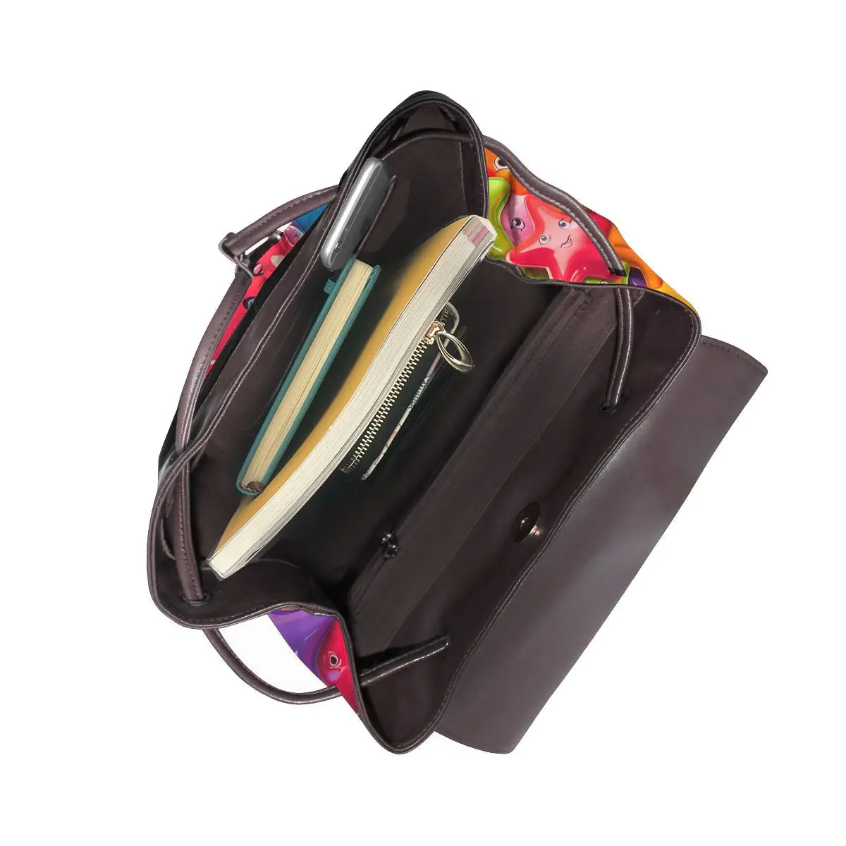 กระเป๋าเป้สะพายหลังผู้หญิงลายดาว 3 มิติ ดีไซน์ใหม่สุดฮิต หนังคุณภาพสูง เรียบง่าย ทันสมัย จุของได้เยอะ