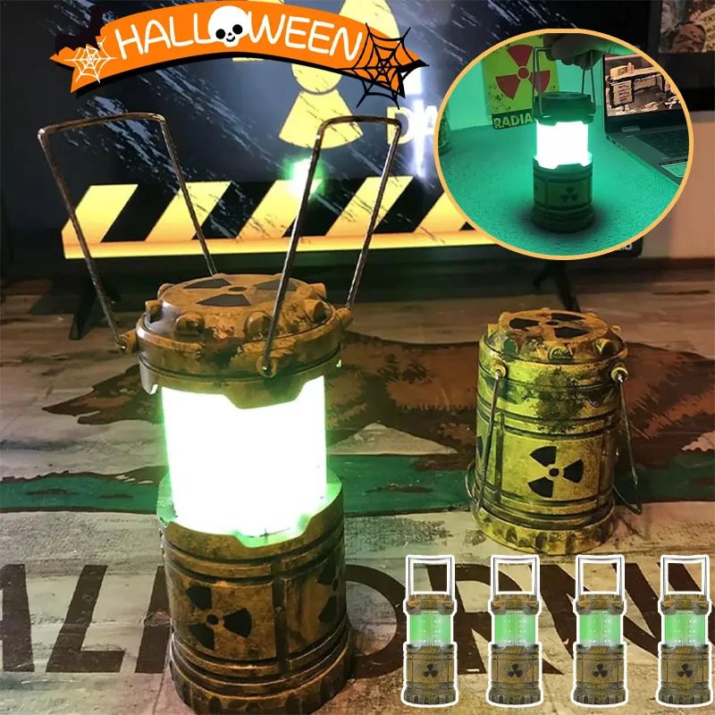 Mini Nuclear Reactor Lantern Novelty Lighting Prank Nuclear-Powered Night Light with Apocalyptic Finish Halloween Gift