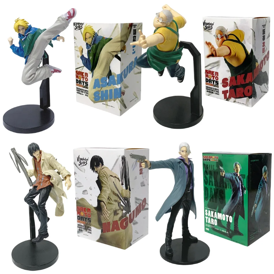 23 cm/9,09 in Anime SAKAMOTO DAYS Figur Spielzeug Taro Sakamoto Shin Asakura Action Figural Puppen PVC Modell Ornamente Geburtstag Geschenke