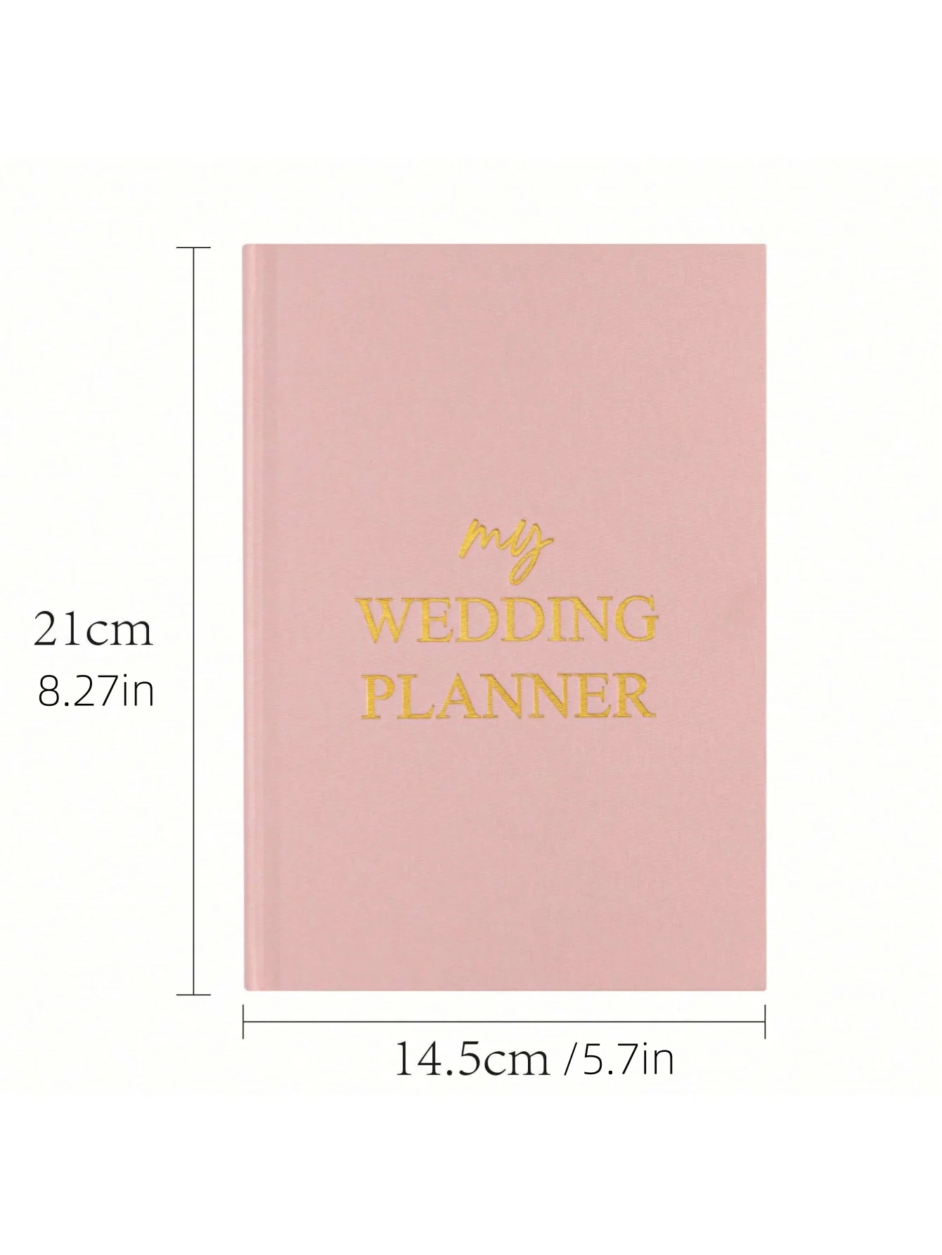 1pc Hardcover Notebook -The Wedding Planner Checklist: A Portable Guide To Organizing Your Dream Wedding,Plan The Ideal Wedding