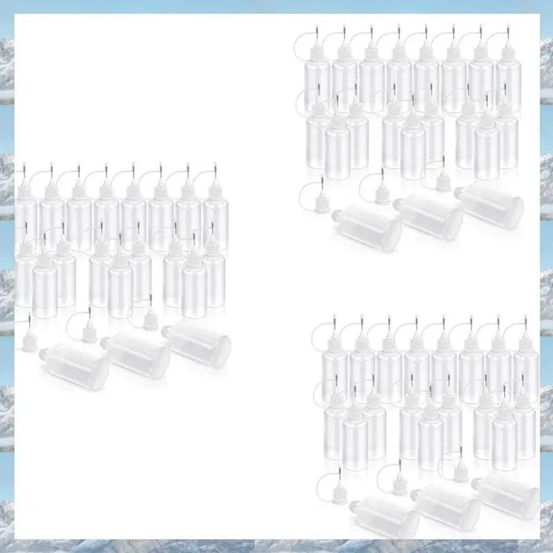 2025 Hot Style 60 قطعة زجاجة قضيب ذات طرف دقيق، زجاجة غراء قضيب فارغة لمشاريع الإلتصاق الصغيرة، 30 مل / 1 أونصة