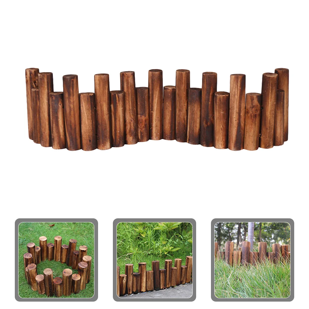 

Wood Fence Barrier Decorative Flowerbed Border Lawn Flowerbeds Garden Borders Indoor Edgings Ornament