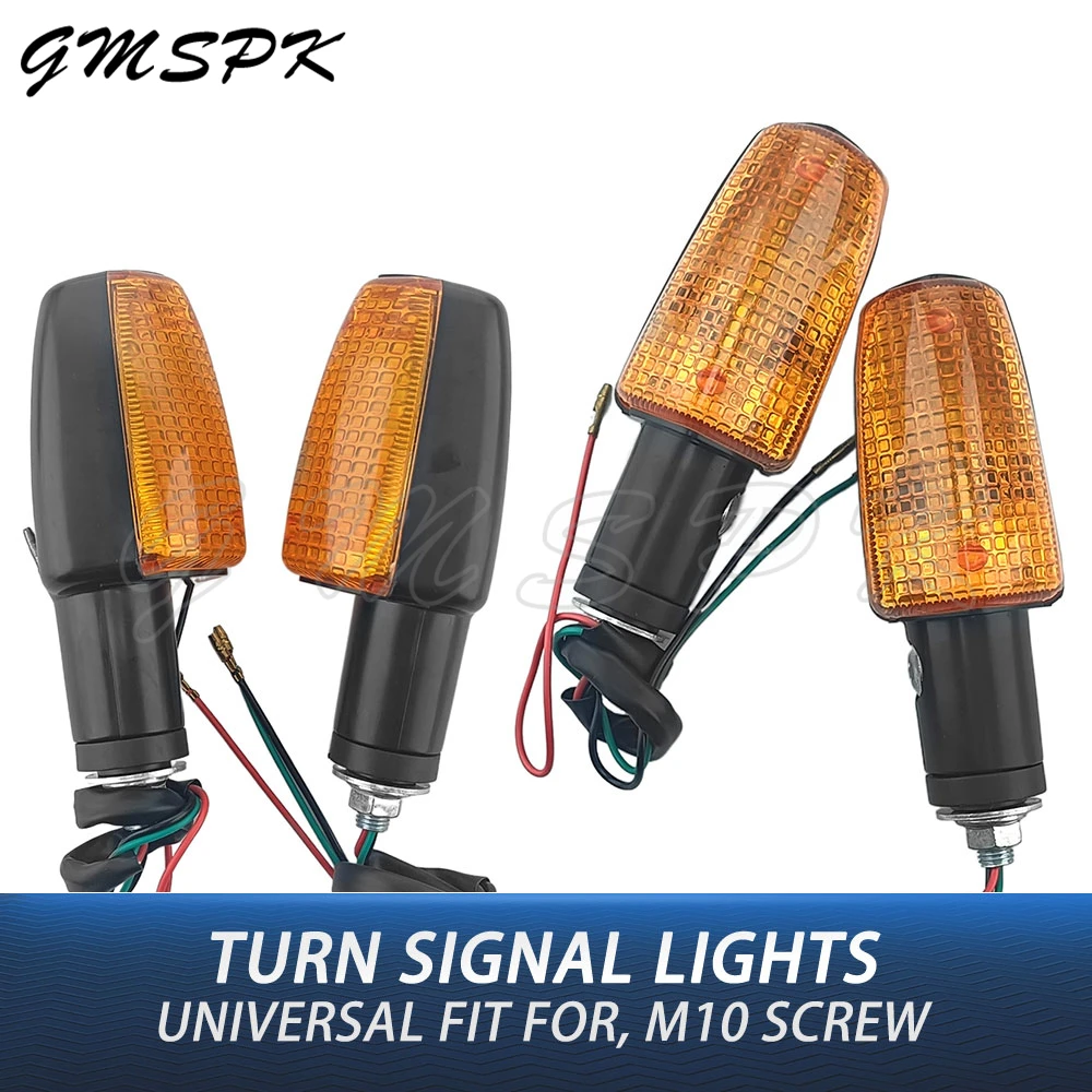 

3-Wires Universal Turn Signal Indicator Light Motorcycle Flasher Turning Amber Lamp Fit for Honda VT/VTR250 CB400/1300 BROS400