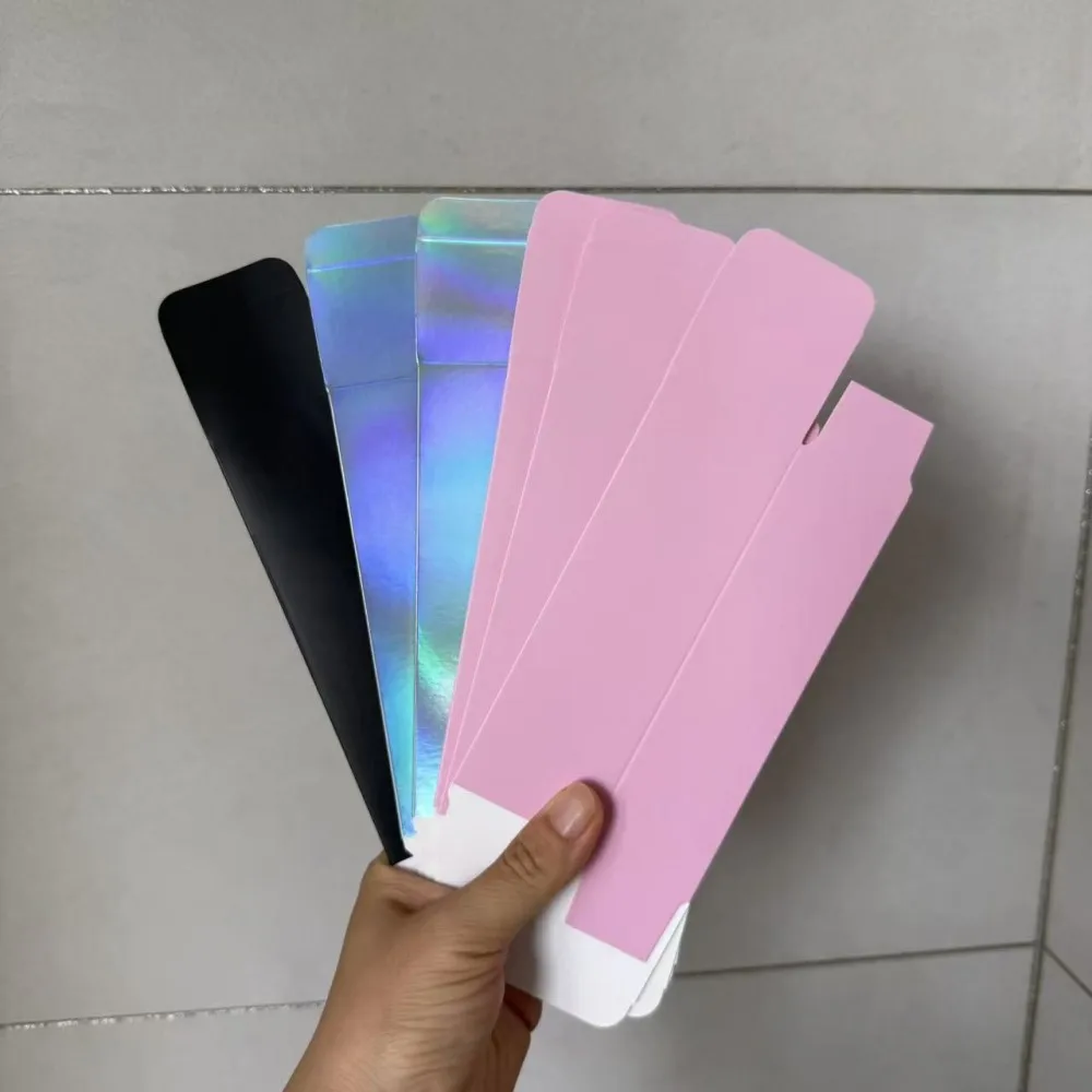 Paper Box Package Box for Lash Shampoo Pink Black Holograplic Grey Colour 20pcs Wholesales