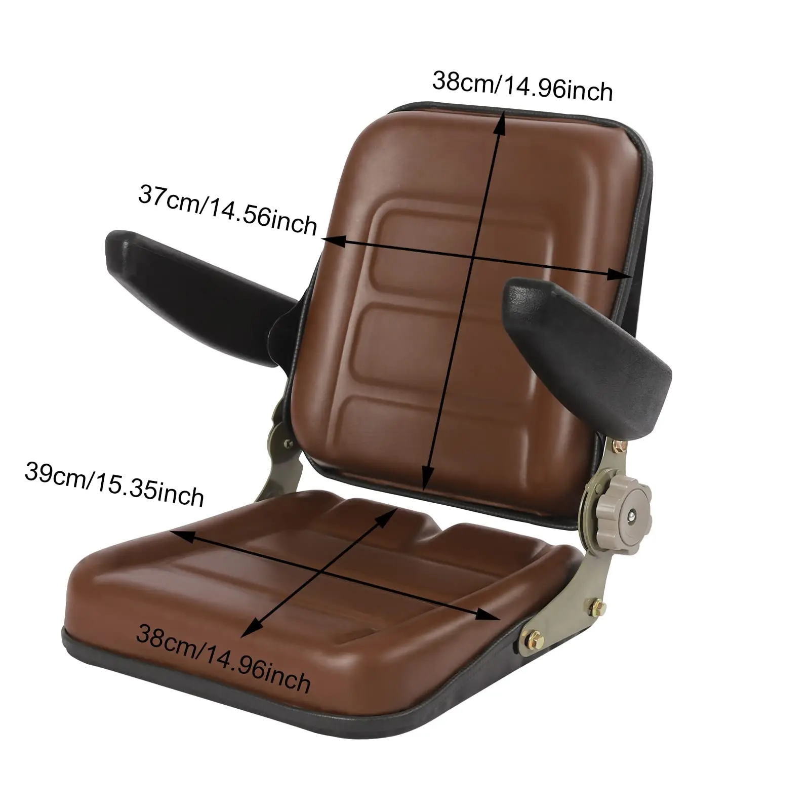 مقعد جزازة العشب العالمي، مقعد جرار عالي الظهر مع (± 50 °     مسند ظهر أمامي وخلفي) مساند ظهر قابلة للتعديل ومساند للذراع قابلة للتعديل لـ Ls-01 Fo