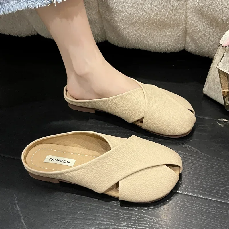 Flat Bottom Slippers Women Wear Soft Sole Comfortable Versatile Women\'s Shoes Fashion Slippers Pantuflas De Mujer 2024