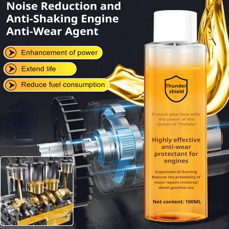 Engine Oil Antiwear Protector High Efficiency Additive Antiwear Agent Noise Suppressor Fuel Efficient Protective Agent Engine