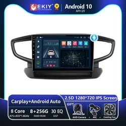 EKIY T8 8G 256G For Hyundai Ioniq 2016 - 2023 Car Radio Multimedia Video Player Android Auto Navigator GPS Carplay No 2 Din DVD